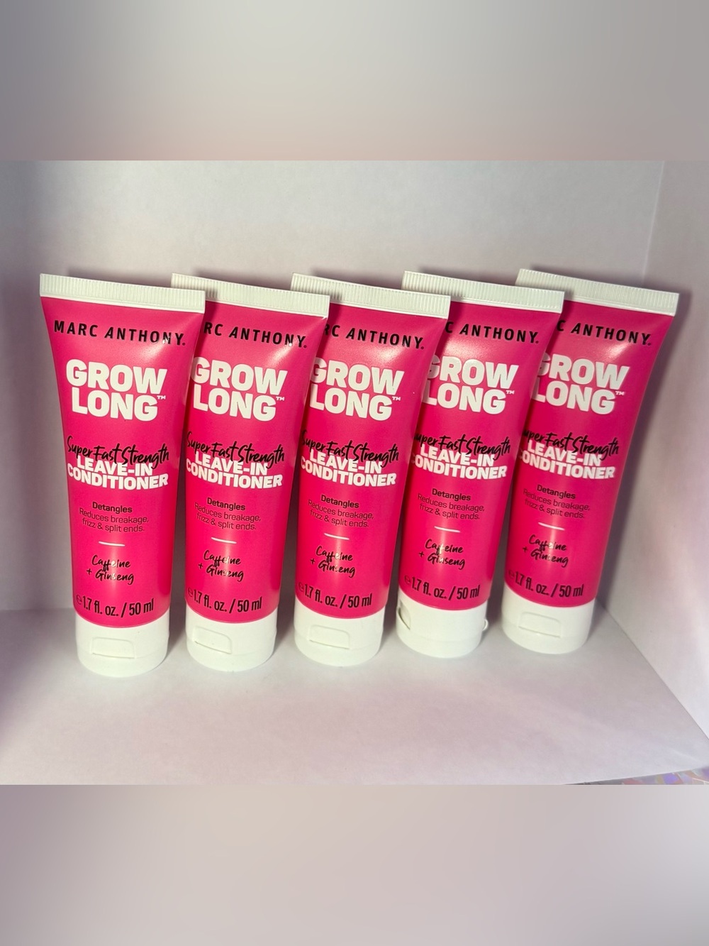 Marc Anthony Grow Long Super Fast Strength Leave-In Conditioner x 5 -1.7 fl. oz.